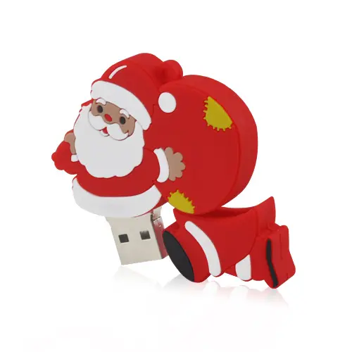 Flash Drive USB 2.0 Hadiah Natal, Stik Memori Santa Claus 3.0/Hadiah Natal USB Sinterklas