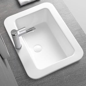 Lavabos encastrés évier moderne à la pointe de la technologie Cuve à linge poêle <span class=keywords><strong>en</strong></span> terra cuvette unique Navire <span class=keywords><strong>en</strong></span> marbre-grès au-dessus du comptoir - Product Image 3