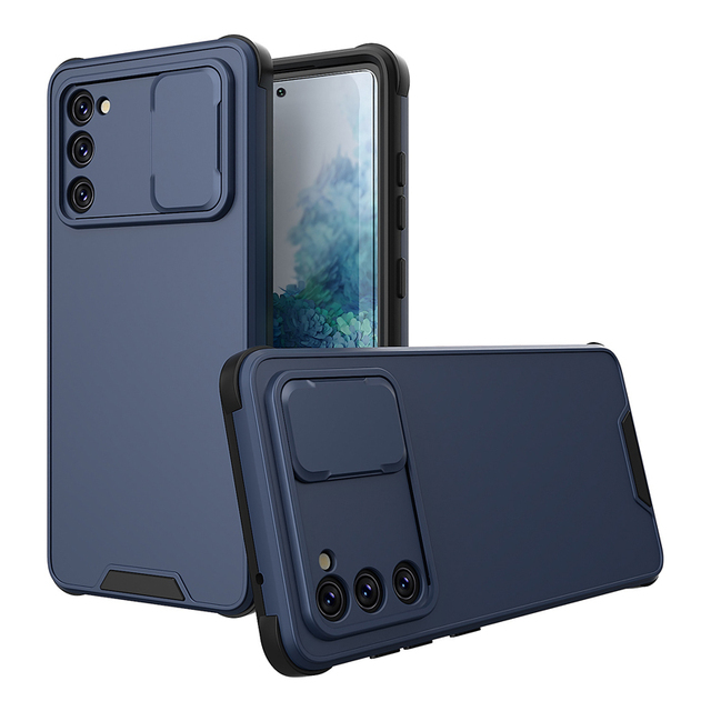 Heavy Duty Shockproof Slide Camera Lens Cover for Samsung Galaxy S22U A02S A51 A71 A32 A52 A72 M51 Full Body Rugged Phone Case