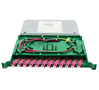 Plateau de connexion optique ODF à disque de fusion pour fibres optiques 12/24, avec pigtail LC UPC/APC/OM1/OM2/OM3/OM4