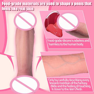 Harga Terbaik <span class=keywords><strong>Penis</strong></span> Buatan untuk Wanita, Dildo Silikon Fleksibel Besar Titik G untuk Masturbasi Wanita - Product Image 6
