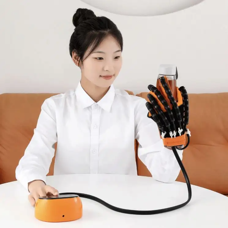 편마비 뇌졸중 뇌경색을위한 새로운 재활 로봇 장갑 손 기능 운동 회복 장치 손가락 트레이너