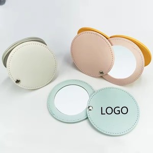 Specchietto Compatto Portatile con Logo Personalizzato, Rotante, in Pelle PU, Rotondo, Piccolo, Mini <span class=keywords><strong>Specchio</strong></span> per Trucco, Regalo - Product Image 5