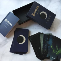 Boîte de rangement personnalisée pour jeu de tarot avec dorure à chaud et carte d'affirmation pour l'orientation quotidienne (Cartes de tarot) - Promotionnel/Cadeau