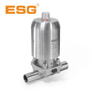 วาล์วไดอะแฟรมสแตนเลส ESG 316L พร้อมซับใน PTFE ควบคุมการไหลสองทาง สำหรับอุปกรณ์บำบัดน้ำ - Product Image 3