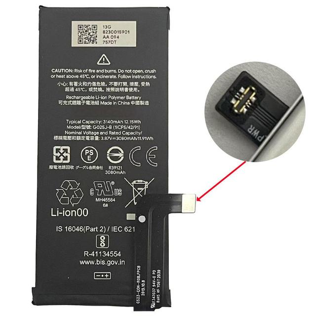 G025J-B  Rechargeable Battery for Google Pixel4A 4G Hight Capacity  12-Month Warranty 3140mAh Phone Battery