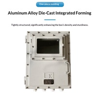 Boîtier d'instruments en alliage d'aluminium antidéflagrant, boîte de distribution de compteur, boîte de contrôle d'alimentation pour éclairage, prise de maintenance, câblage ignifuge