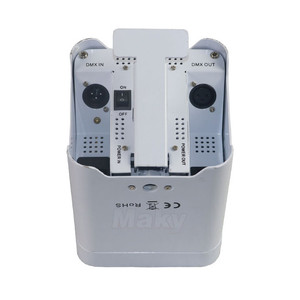 <span class=keywords><strong>Maky</strong></span> led venta caliente hasta la iluminación 6PCs 6in1 RGBWA UV alimentado por batería inalámbrico DMX American <span class=keywords><strong>DJ</strong></span> led par plano Quad color luz de escenario - Product Image 2