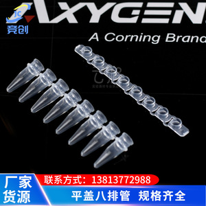 Axygen 0,2 ml – Lot de huit tubes à capuchon plat PCR-0208-C pour applications PCR - Product Image 2