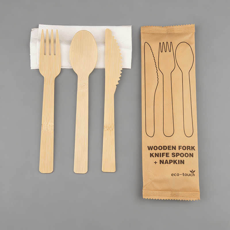 100 Compostable Cutlery Set Disposable Tableware
