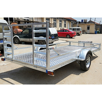 Remorque utilitaire pliable AOMAI Cargo & Small 6x12 en aluminium pour VTT, 4x8