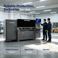 Imprimante d'emballage automatique Sunthinks SC600 à passage unique, imprimante haute résolution pour carton, machine pour les fournisseurs d'emballages