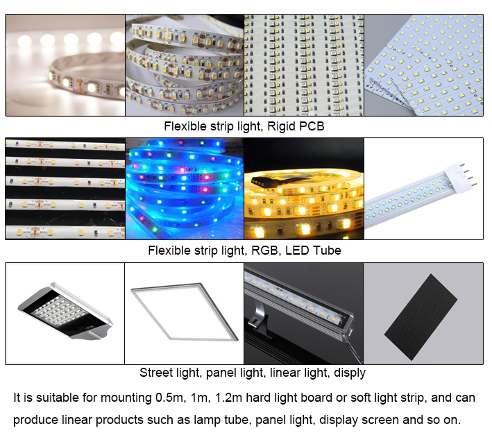 Electronic Products Machinery With 68 feeders and factory Price SMT pick and place machine automatic led light making machine