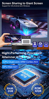 Projecteur intelligent portable mini à courte focale Hy450 Pro 900 ANSI Android 14 pour cinéma maison 8K 1080p