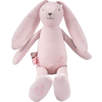 Peluche Lapin en Coton Biologique OEKO-TEX 40cm, Jouet en Peluche pour Filles
