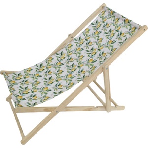 Chaise longue de piscine réglable en <span class=keywords><strong>toile</strong></span> pour extérieur, avec support en bois massif, pliable et portable, idéale pour la détente au soleil et la plage - Product Image 1
