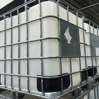 Conteneur IBC en PE durable de 1000 litres, réservoir de stockage de liquides pour usage domestique et usine de fabrication, pour le transport de produits chimiques