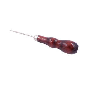 Leather Awl Double Gourd Shape Metal Tip Hand Tool For Leather Punching And <b>Sewing</b> Craft DIY - Product Image 4