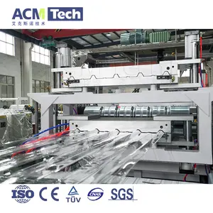 Precio de fábrica Plástico PC Teja que hace la máquina PC PET corrugado transparente para techos máquina extrusora de policarbonato