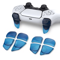 Clear Blue Blade 2 Paires d'extenseurs de gâchettes et de boutons d'épaule pour manette PS5, pour l'amélioration de la performance de jeu