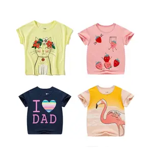 Girls T-Shirt Casual Clothing Children's New Hot Clothes Short Sleeve Cartoon Cute Girls T Shirts