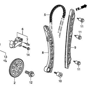 ชุดโซ่ไทม์มิ่งฮอนด้า 14401-RNA-A01 เครื่องยนต์ R18A สำหรับซิตี้ ซีอาร์วี อะไหล่ทดแทน - Product Image 5