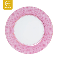 Service de vaisselle de luxe en porcelaine fine Assiettes latérales en porcelaine réutilisables écologiques pour la maison ou l'hôtel