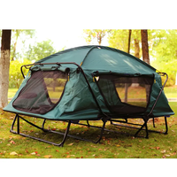 Tente de camping en plein air, tente d'hiver chaude hors sol, serpent de pêche et tente résistante aux insectes avec lit