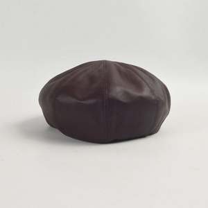 Nuevo Sombrero Boina de Piel Sintética Suave Imitación Borrego para Mujer, Estilo Newsboy Simple, Colección Otoño-Invierno 2024 - Product Image 3