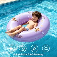 Bouée gonflable pour enfants en PVC, motif Lampe Magique, 56 cm, pliable, écologique, pour piscine, plage, lac, fête estivale