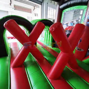 Pista de obstáculos inflable de zombis para niños, casa de brinco con tobogán, para las fiestas de Halloween. - Product Image 4