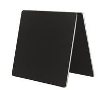 Taille personnalisée découpée pour façonner le panneau acrylique réfléchissant noir, échantillon gratuit disponible pour les supports d'affichage