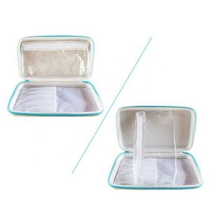 White PU Waterproof <b>EVA</b> Pencil Case Small Portable <b>EVA</b> Pen Carrying Case Simple Fashion <b>EVA</b> Stationery Case for Adult and Kids - Product Image 4