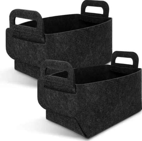Customized New Style Multifunction  Polyester Felt Storage Bag Easy Folded Storage Box