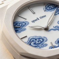 Montre géométrique en biocéramique, logo personnalisé, OEM, mouvement à quartz étanche, directement de l'usine