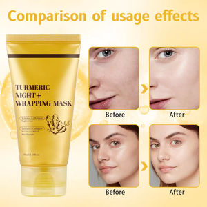 Mascarilla Facial de Gel Blanqueadora con Colágeno y Cúrcuma Oem/ODM 75ml, Productos Coreanos para <span class=keywords><strong>el</strong></span> Cuidado de la Piel, Ácido Kójico, Envoltura Nocturna Revitalizante - Product Image 3