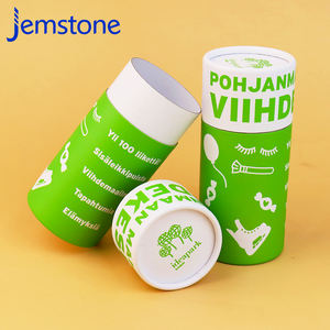 Vente en gros boîte de tubes en papier cadeau cosmétique en carton cylindrique personnalisé emballage de tube en papier rond pour café kraft brun - Product Image 1