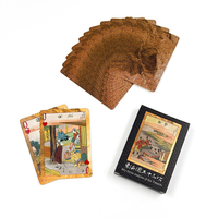 Cartes à Jouer de Luxe en Feuille d'Or, Design Personnalisé, Coffret Cadeau Premium, Jeu de Société Classique en Papier Personnalisable en Gros