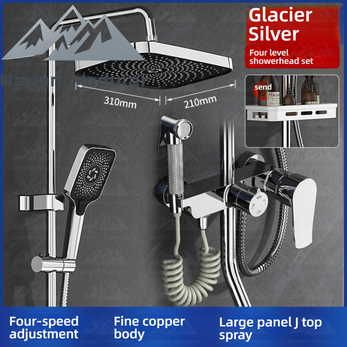 Corps épaissi - Argent - Quatre vitesses