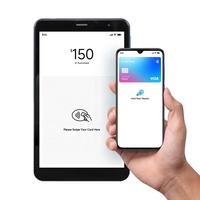 Tableta POS con NFC, Terminal POS Android de Mano con Pantalla Táctil Inteligente NFC, Tableta Android de 8 Pulgadas Todo en Uno