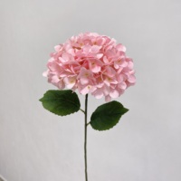 Hortensias roses artificiels HGA, fleurs d'hortensia en soie, tige unique, pour décoration de mariage, décoration de la maison, décoration de salon, vente en gros