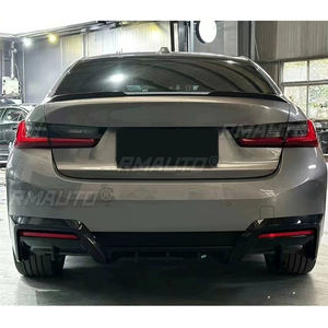 Diffuseur de pare-chocs arrière, séparateurs latéraux arrière, lèvre de spoiler pour BMW I3 2022 2023, noir brillant, kits de carrosserie, tuning - Product Image 6