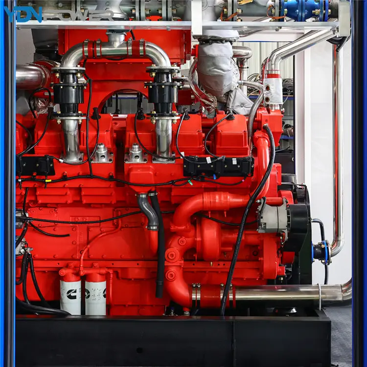 Nuovo prodotto Open Frame CE risparmio energetico uso domestico 500KW generatore di Gas Set con motore Cummins