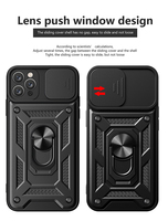 Accessoires de téléphone portable étui pour iPhone 11pro couverture arrière avec porte-anneau étui de téléphone antichoc