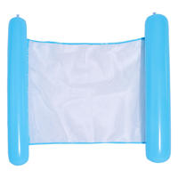 Matelas gonflable moderne en PVC avec filet, dossier pliable double usage pour chaise longue flottante intérieure/extérieure
