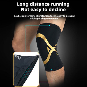 Rodillera Deportiva Transpirable en Oferta, Manga de Compresión <span class=keywords><strong>para</strong></span> Baloncesto, Soporte de Rodilla Antideslizante - Product Image 4