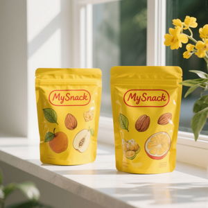 Bolsa de plástico con cierre zip personalizada para envasar refrigerios y alimentos secos, a prueba de humedad. - Product Image 2