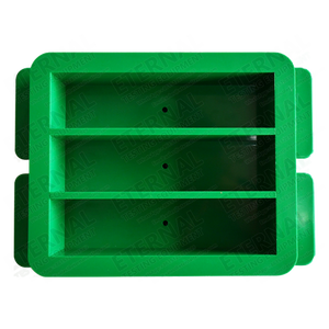 40x40x160mm tres bandas prismas molde laboratorio mortero plástico estampado moldes de hormigón - Product Image 4