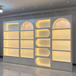 Vitrine <span class=keywords><strong>de</strong></span> présentation cosmétique moderne et luxueuse sur mesure, design écologique pour salon <span class=keywords><strong>de</strong></span> beauté - Product Image 1