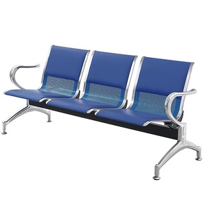 Silla de espera de acero inoxidable para 4 personas, diseño minimalista y duradero para hospitales, aeropuertos y estaciones. - Product Image 3